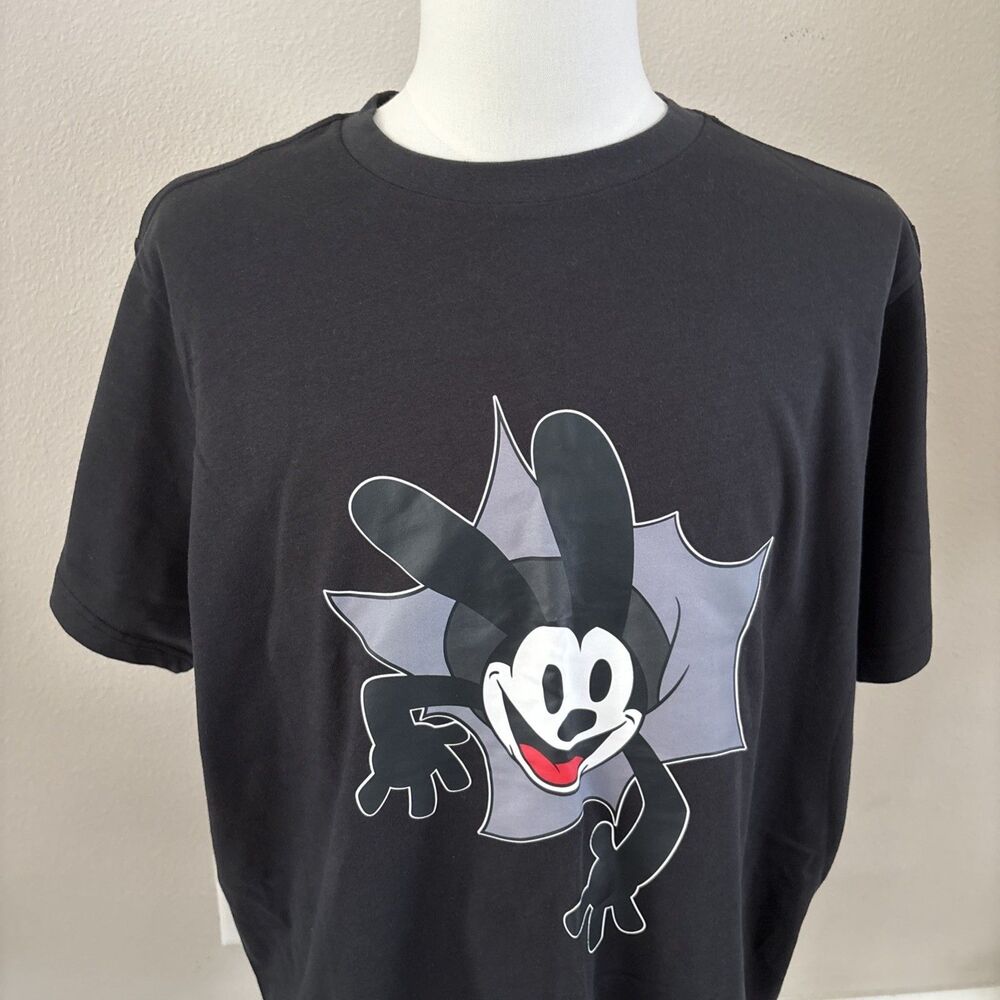 Disney Oswald The Lucky Rabbit Shirt Men’s XL Black Disney100 Graphic Tee